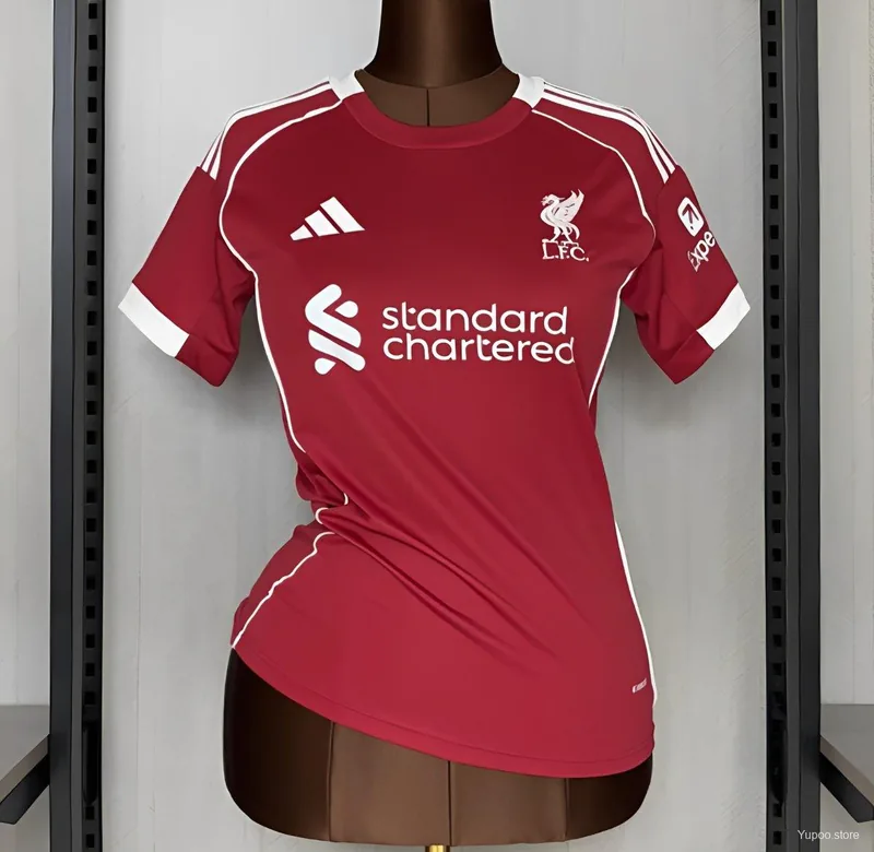 Camiseta Liverpool 2025/26 LOCAL MANGA CORTA VERSION FAN